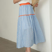 減齢 拘りの、大人可愛いデザイン スカート 夏 新作 無地 ハイウエスト レディース 韓国ファッション