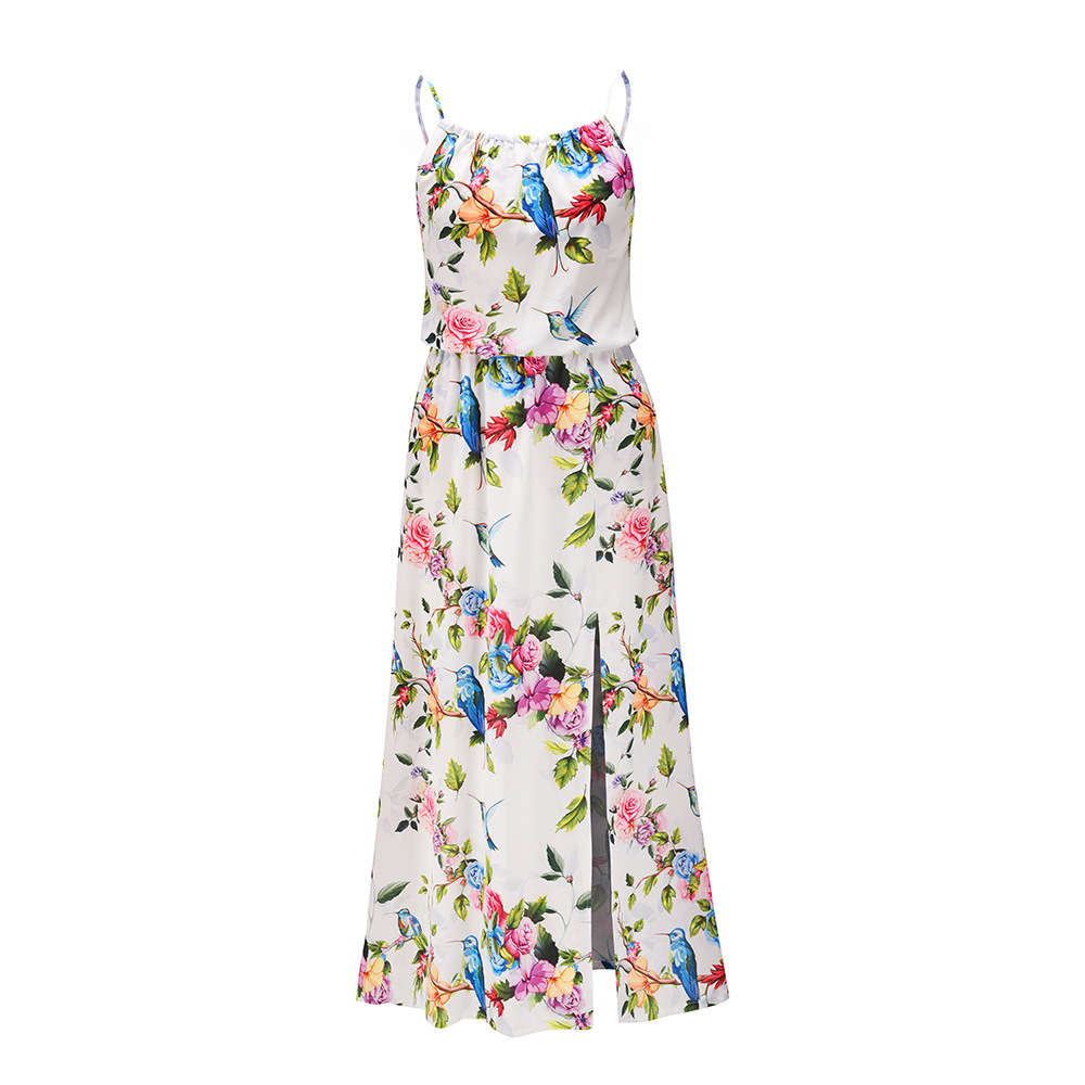 マキシ丈 花柄ワンピース スリット入り ハワイ リゾートワンピース アパレル 株式会社 シャローム 問屋 仕入れ 卸 卸売の専門 仕入れならnetsea