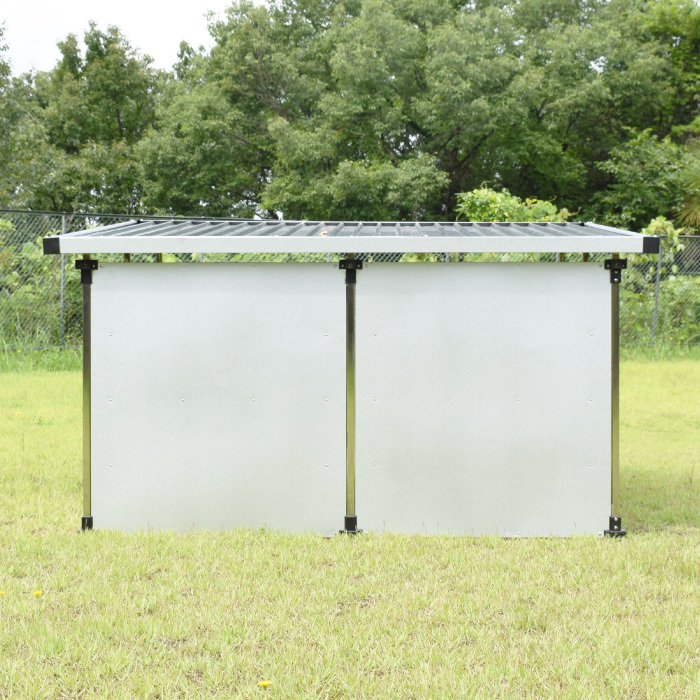 ステンレス製 犬舎 ドッグハウス DFS-M1 （0.5坪タイプ屋外用犬小屋