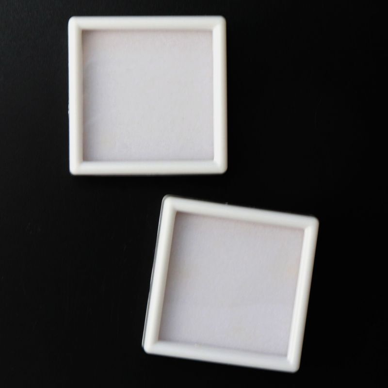 ルースケース　ホワイトカラー　WH　約5×5cm　10個セット　アクリル製　ディスプレイ　インテリア