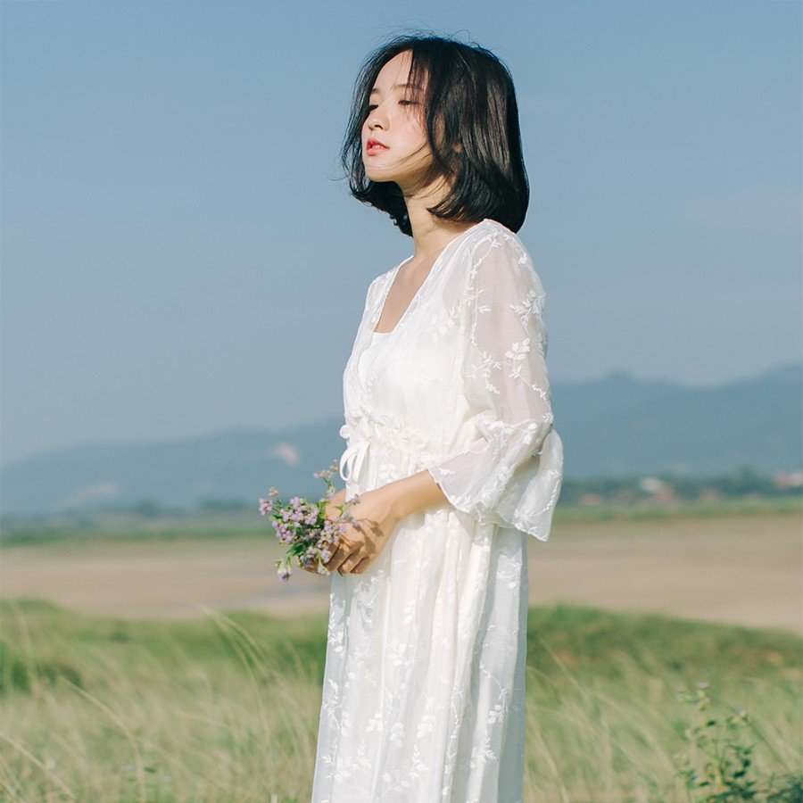 ワンピース レディース 刺 ワンピース 白 チュールワンピース シースルー マキシ丈 アパレル 個人事業主 グッズワン 問屋 仕入れ 卸 卸売の専門 仕入れならnetsea