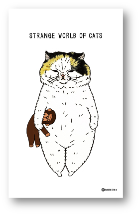 世にも不思議な猫世界 メッセージカード 20枚入 うららたん LMC001 KORIRI ステッカー グッズ