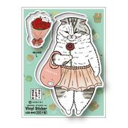 世にも不思議な猫世界 ステッカー ミーヤちゃん LCS843 KORIRI グッズ 猫 イラスト ねこ ネコ