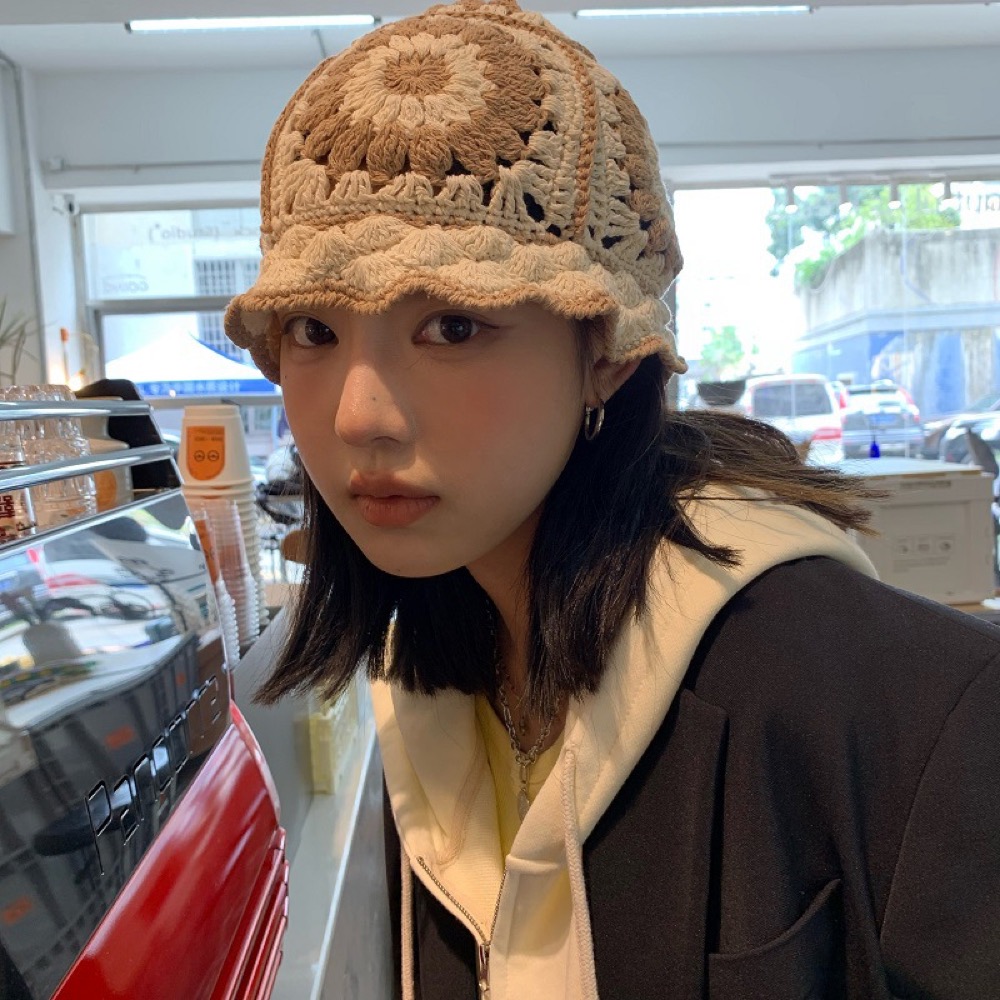 帽子 ハット フィッシャーマンハット 鍵編み帽子 バケットハット