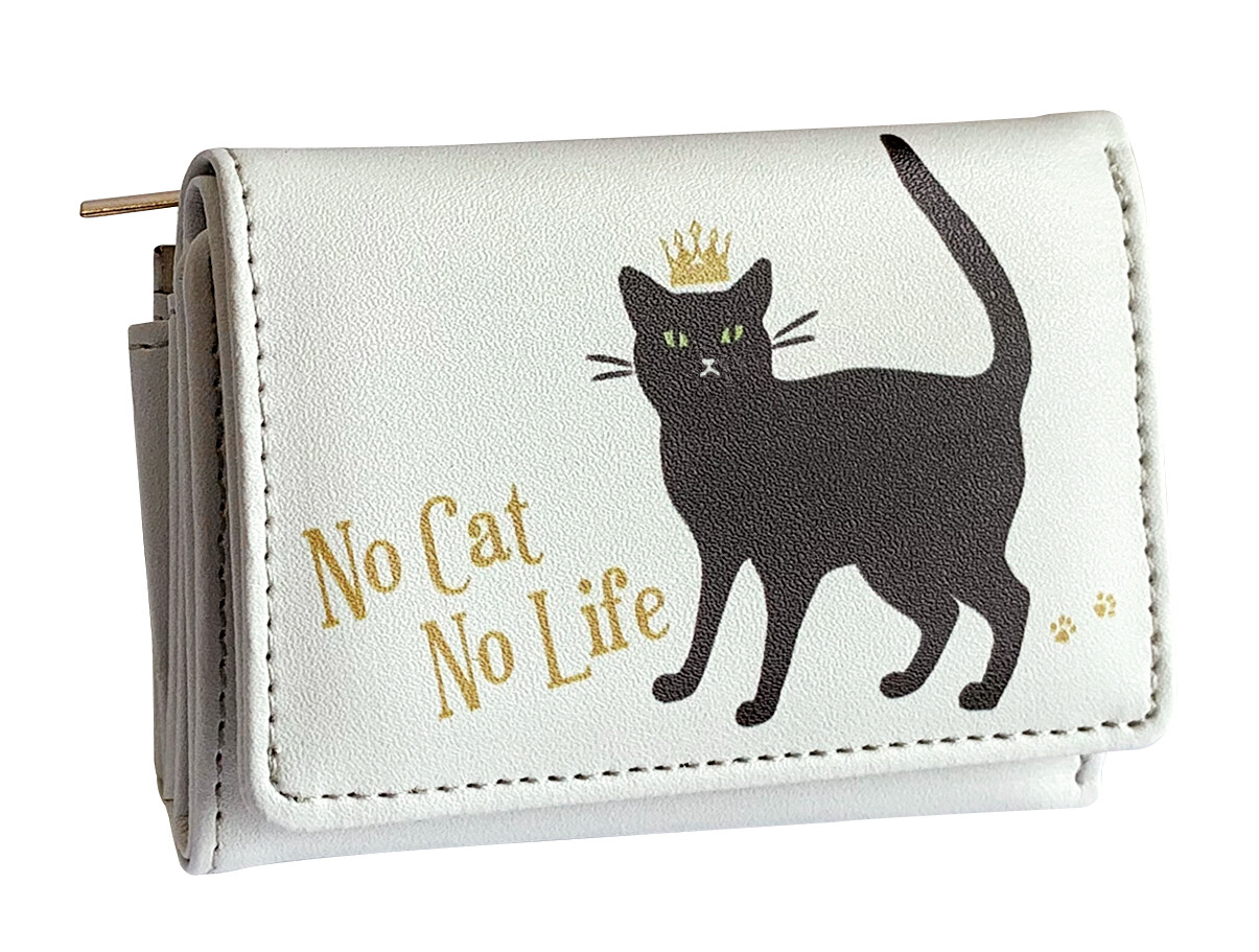 かわいらしい猫柄が素敵です!キャットミニ財布