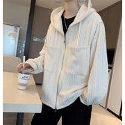 カジュアル派の定番アイテム 韓国ファッション フード付き ジャケット 肌にやさしい スリム コート