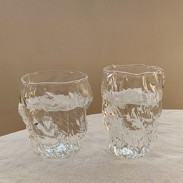 INSスタイル シンプル 牛乳カップ ガラス 家庭用 可愛い ビアグラス