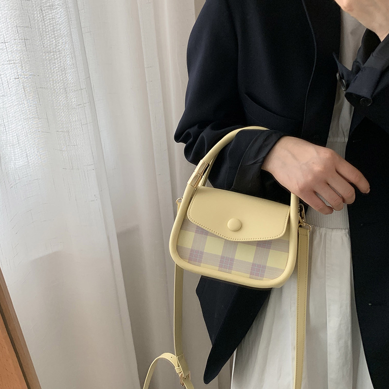 【2022年秋新作】大人気　韓国ファッション　レディース　チェック柄　ハンドバッグ