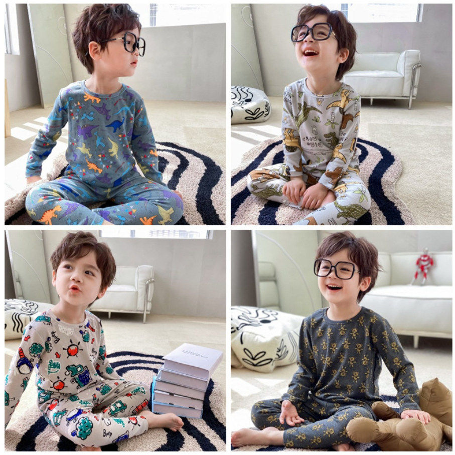 秋冬新作 男の子 パジャマ ２点セット 子供服 キッズ服 韓国ファッション