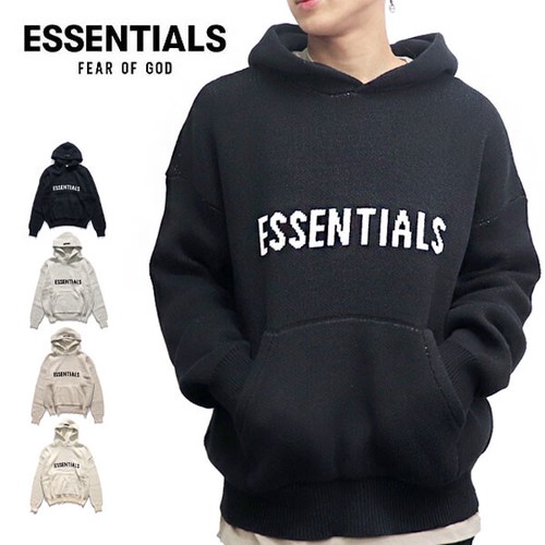 FOG ESSENTIALS 【エッセンシャルズ】KNIT PULLOVER HOODIE ニット ...