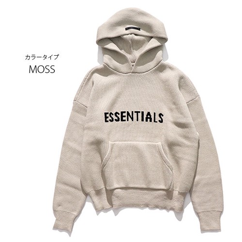 FOG ESSENTIALS 【エッセンシャルズ】KNIT PULLOVER HOODIE ニット