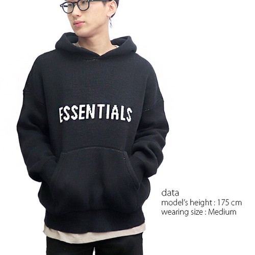 FOG ESSENTIALS 【エッセンシャルズ】KNIT PULLOVER HOODIE ニット