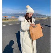 INSスタイル 2021 冬 ファッション 大きな毛皮の襟 中・長セクション 学生 綿の服 暖かい 気質 シンプル