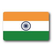 SK210 国旗ステッカー インド INDIA 100円国旗 旅行 スーツケース 車 PC スマホ