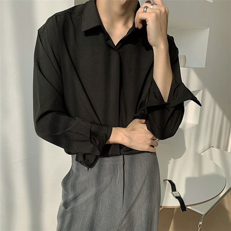 韓国ファッション 2021 新品 高級感 ピュアカラー 長袖 ゆったりする インナー シャツ 気質 大人気