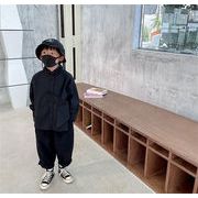 素敵なデザイン 韓国ファッション シンプル 長袖 ゆったりする 子供服 男の子 シャツ トップス