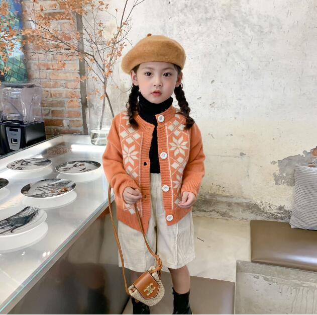 子供トップス　冬服　セーター　　女の子ニットセーター　キッズ　防寒ニット　コート