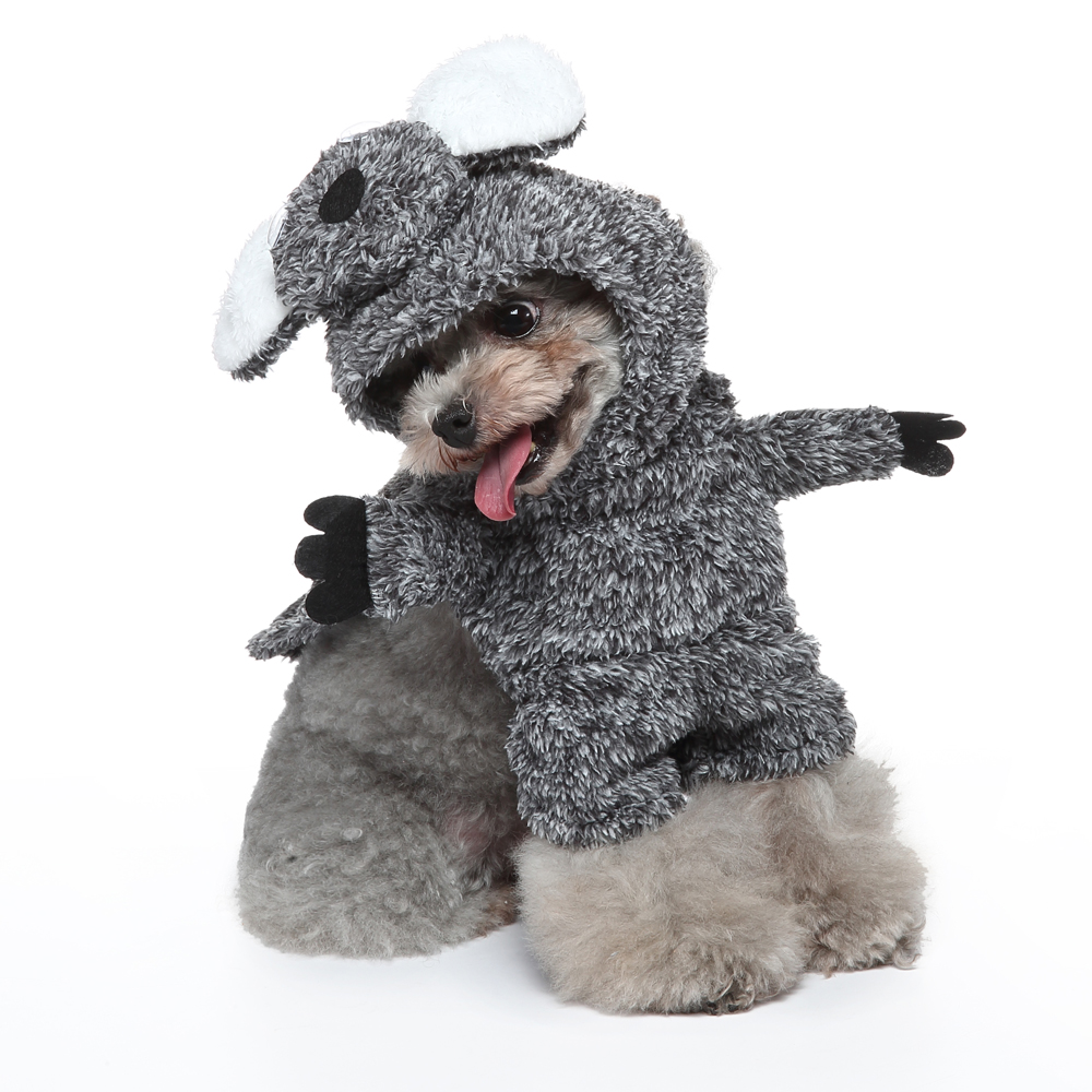 秋冬新作 ペット用品 犬服 ドッグウェア ハロウィン アライグマ 帽子 マント 服 3点セット コスプレ 面白い
