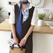 スカーフ　花柄　多機能　ビンテージ　韓国ファッション　135x8cm