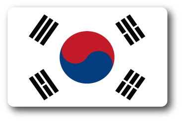 SK221 国旗ステッカー 韓国 KOREA 100円国旗 旅行 スーツケース 車 PC スマホ