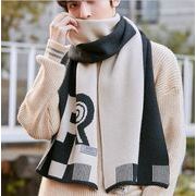 新しい韓国の男性の冬のスカーフ。 ソフトスカーフは両面使用可能です