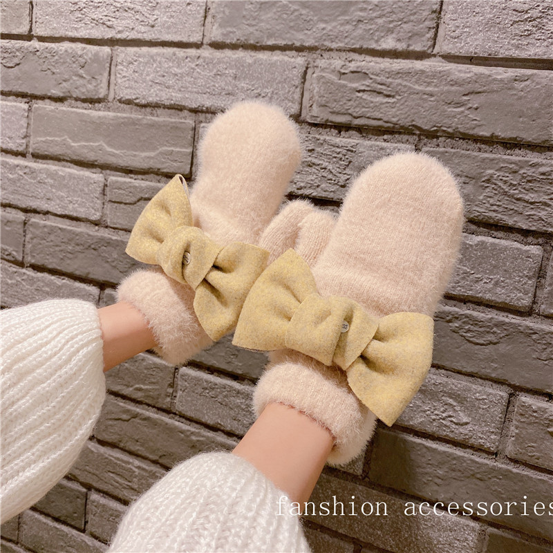 新作 手袋 可愛い ニット 蝶結び 秋冬 厚手 あったか レディースファッション ファッション雑貨 春栄 株式会社 問屋 仕入れ 卸 卸売の専門 仕入れならnetsea