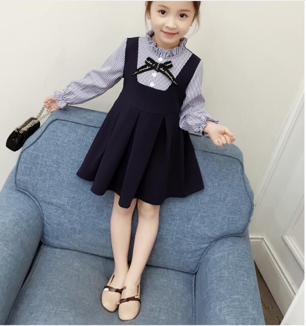 初秋　女の子子供服かわいいドレス子供服子供シャツ