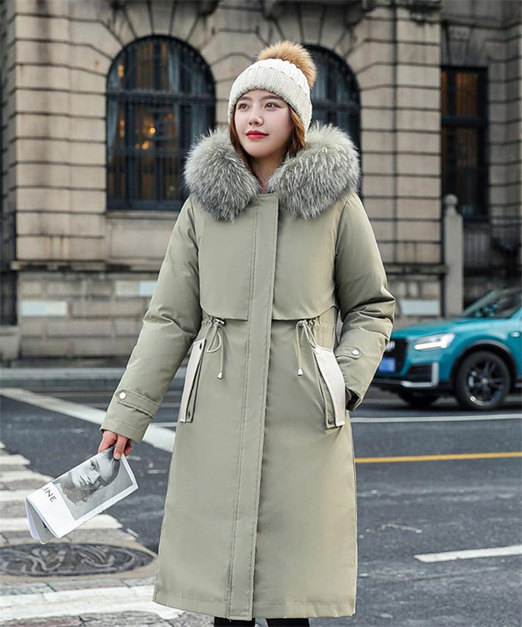 これが大好きです 韓国ファッション トレンド コート ダウンジャケット 厚手 ロングセクション