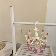 定番 レトロ クリスタルシャンデリア モデリング 乾燥ラック 学生 寝室 装飾
