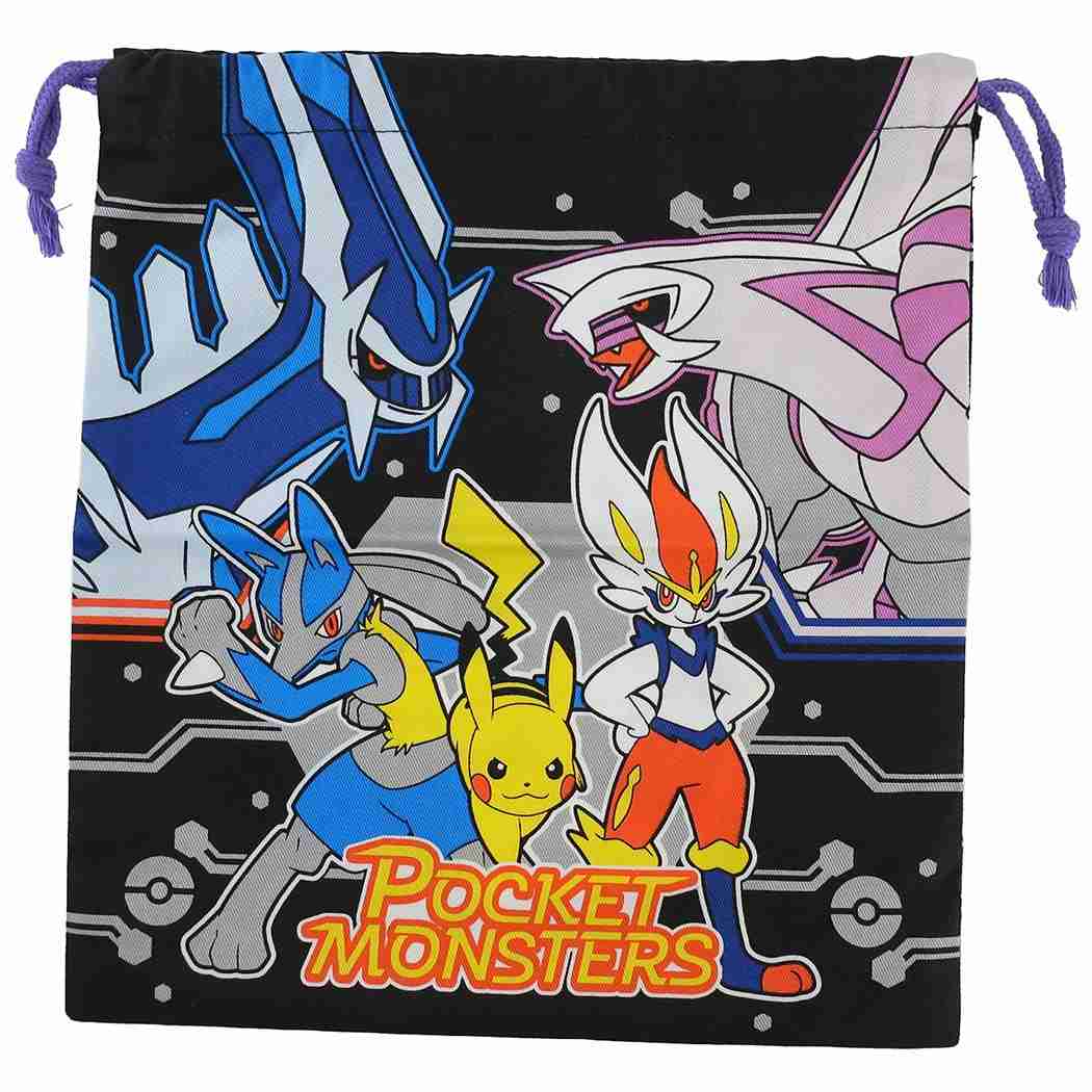 巾着袋 ポケモン きんちゃくポーチm クロ アパレル 株式会社 ブライエンタープライズ 問屋 仕入れ 卸 卸売の専門 仕入れならnetsea