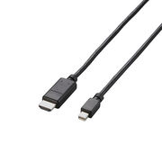 【5個セット】エレコム Mini DisplayPort-HDMI変換ケーブル/2m/ブラ