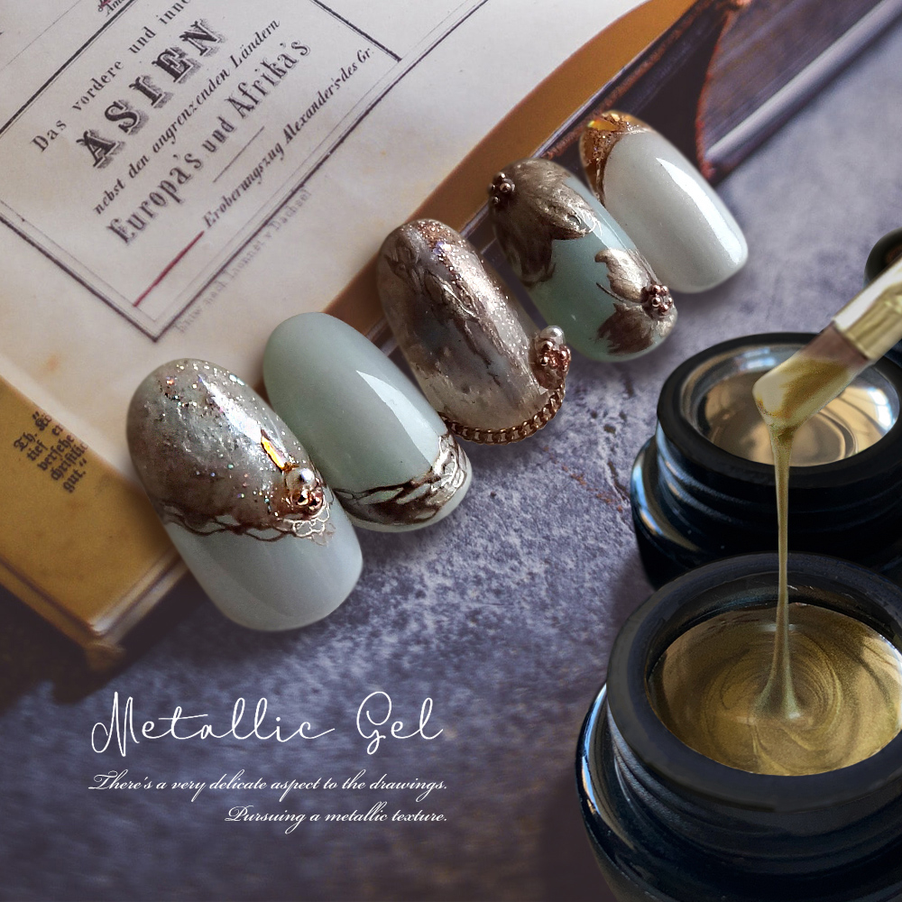 ヴィンテージなメタリック感 メタリックジェル ３色 ゴールド シルバー ローズゴールド ネイル 美容 健康 Only Sweet Nail 問屋 仕入れ 卸 卸売の専門 仕入れならnetsea