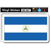 SK461 国旗ステッカー ニカラグア NICARAGUA 旗 旅行 国旗 PC スマホ スーツケース