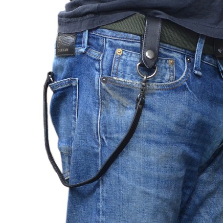 USA DESIGN レザー 本革 ベルトループ ウォレットチェーン