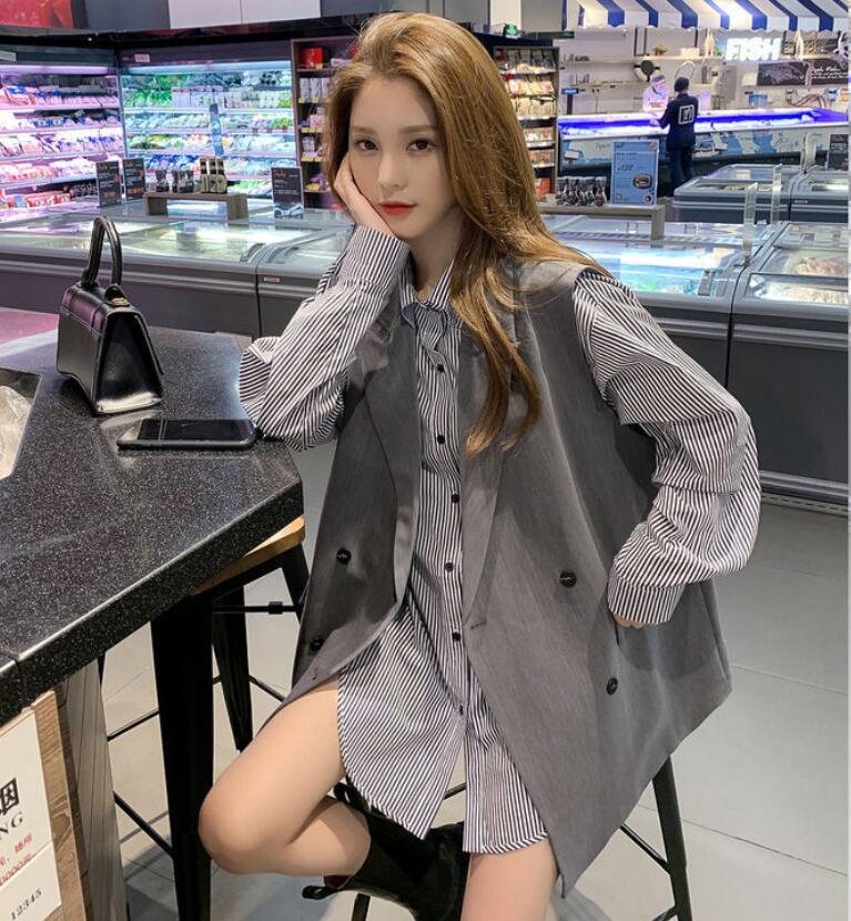 スーツレディース韓国の春と秋の女性のロングスーツプレーンファッションジャケット Www Watsons Biz Id