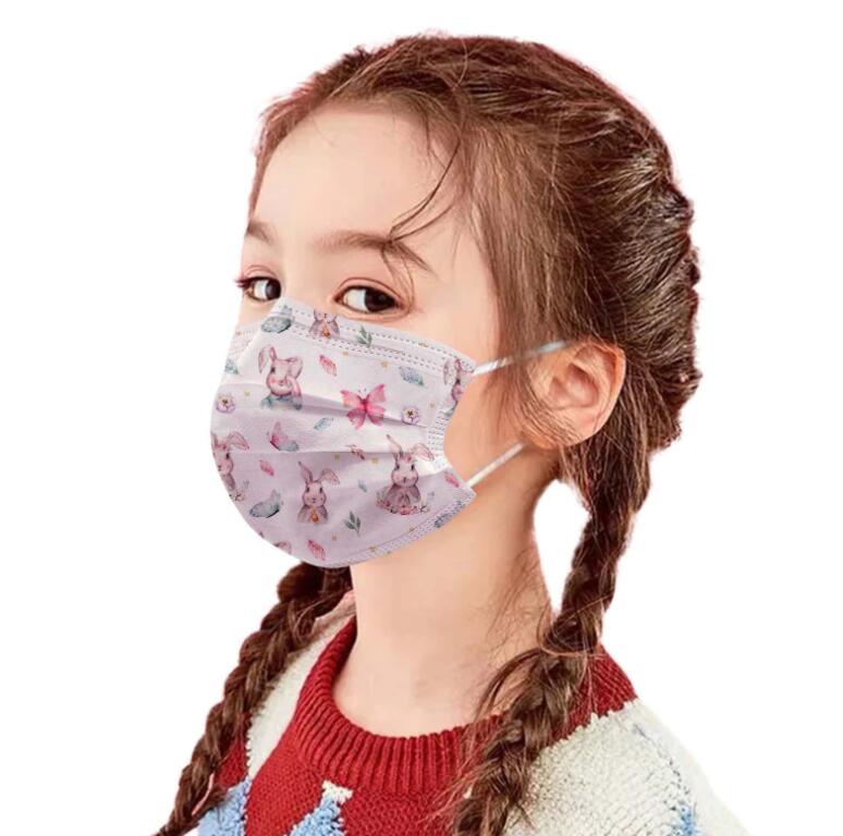 不織布マスク 　子供マスク　クールマスク  日焼け止め　使い捨てマスク3層保護 春夏マスク