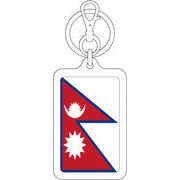 【選べるカラー】KSK226 ネパール NEPAL 国旗キーホルダー 旅行 スーツケース