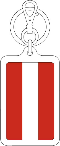 【選べるカラー】KSK259 オーストリア AUSTRIA 国旗キーホルダー 旅行 スーツケース