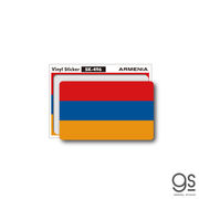国旗ステッカー アルメニア ARMENIA 100円国旗 旅行 スーツケース 車 PC スマホ SK496 グッズ