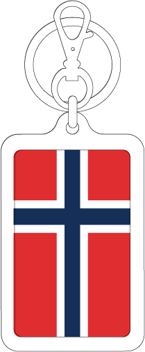 【選べるカラー】KSK262 ノルウェー NORWAY 国旗キーホルダー 旅行 スーツケース