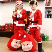 帽子付き衣装  クリスマス　サンタクロース　クリスマス菓子袋　　サンタ　 子供服　 子供