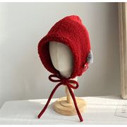 素敵な商品 早い者勝ち 魔女 小さな赤い帽子 ウールフェルト 暖かさ 可愛い サイクリング 子羊の毛