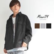 【SALE】ウールライクビッグシルエットCPOシャツジャケット／MinoriTY