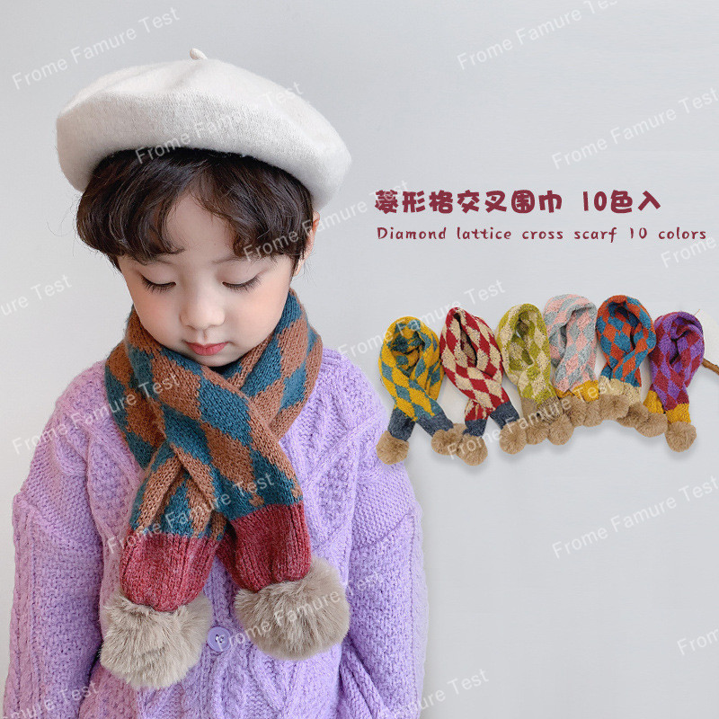 子供 スカーフ 柔らか かわいい  赤ちゃん キッズマフラー冬ニットスカーフ