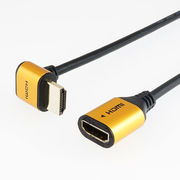 ホーリック HDMI延長ケーブル L型90度 1m ゴールド HLFM10-587GD