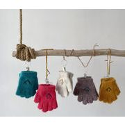 秋冬　子供用　　手袋 グローブ 　編み　ニット手袋　　防寒