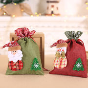 クリスマス 巾着ラッピング ラッピング袋 バッグ クリスマス用品 飾り サンタ スノーマン 可愛い