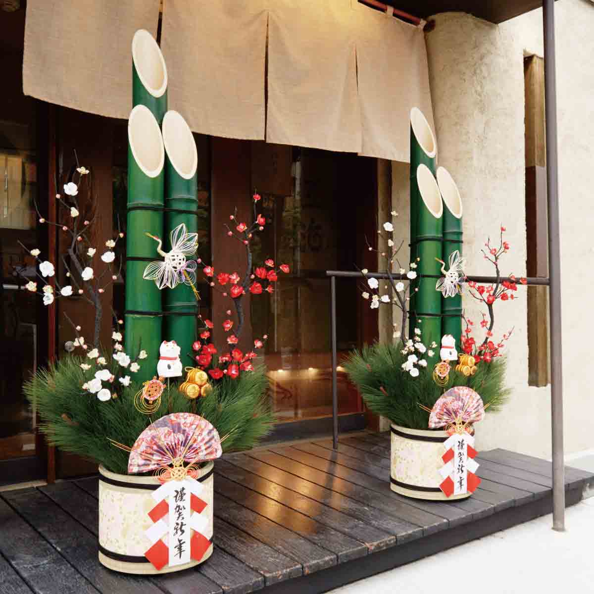 彩生竹門松 【正月飾り 店舗装飾 初売り イベント セール ディスプレイ