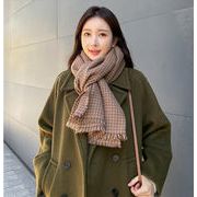 ブームが巻き起こる 韓国ファッション レトロ 学生 格子縞 厚手 暖かさ ショール スカーフ ファッション