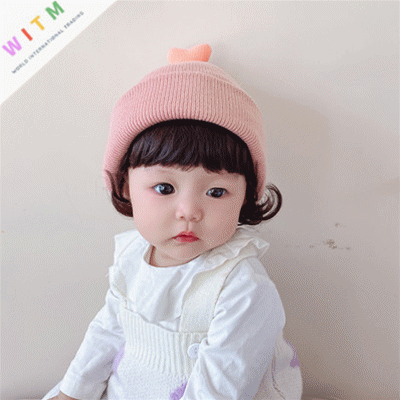秋冬新品 キッズ用帽子 ニットハット 子供用 男の子 女の子 6ヶ月～3歳対応 韓国風